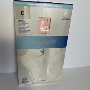 Danskin Ultra Shimmery Footed Tights Women's Size D Pink, New